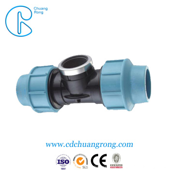 PP Compression Fitting (Double Clamp Saddle)